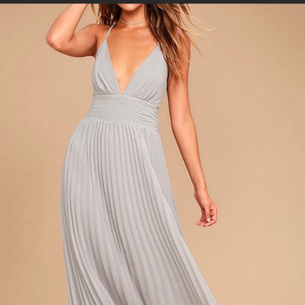 Lulus Depths Of My Love Pleated Dress